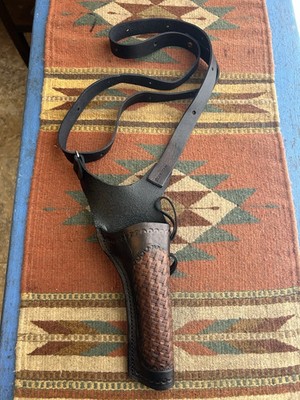 Leather Right Hand Chest Holster For Desert Eagle Genuine Leather Handmade