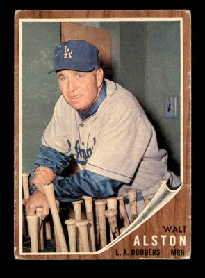 1962 Topps #217 Walter Alston MG G/VG X3189129