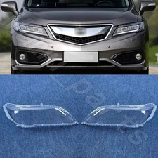 A Pair Front Headlight Lens Cover+ Lens Cover For Acura RDX 2016-2018