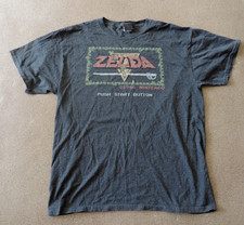 Mens The Legend of Zelda 1986 Nintendo game retro style graphic t shirt size L