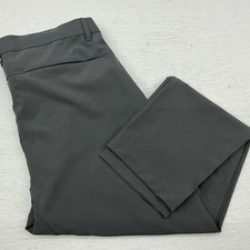 Fabletics Pants Mens 34 X 30 Gray Slim Tapered Stretch Lightweight Zip Pocket