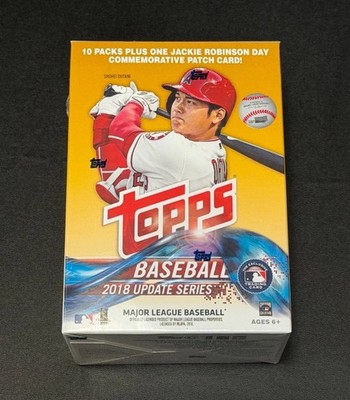 2018 Topps Update Baseball 10-Pack Blaster Box Factory Sealed Ohtani ...