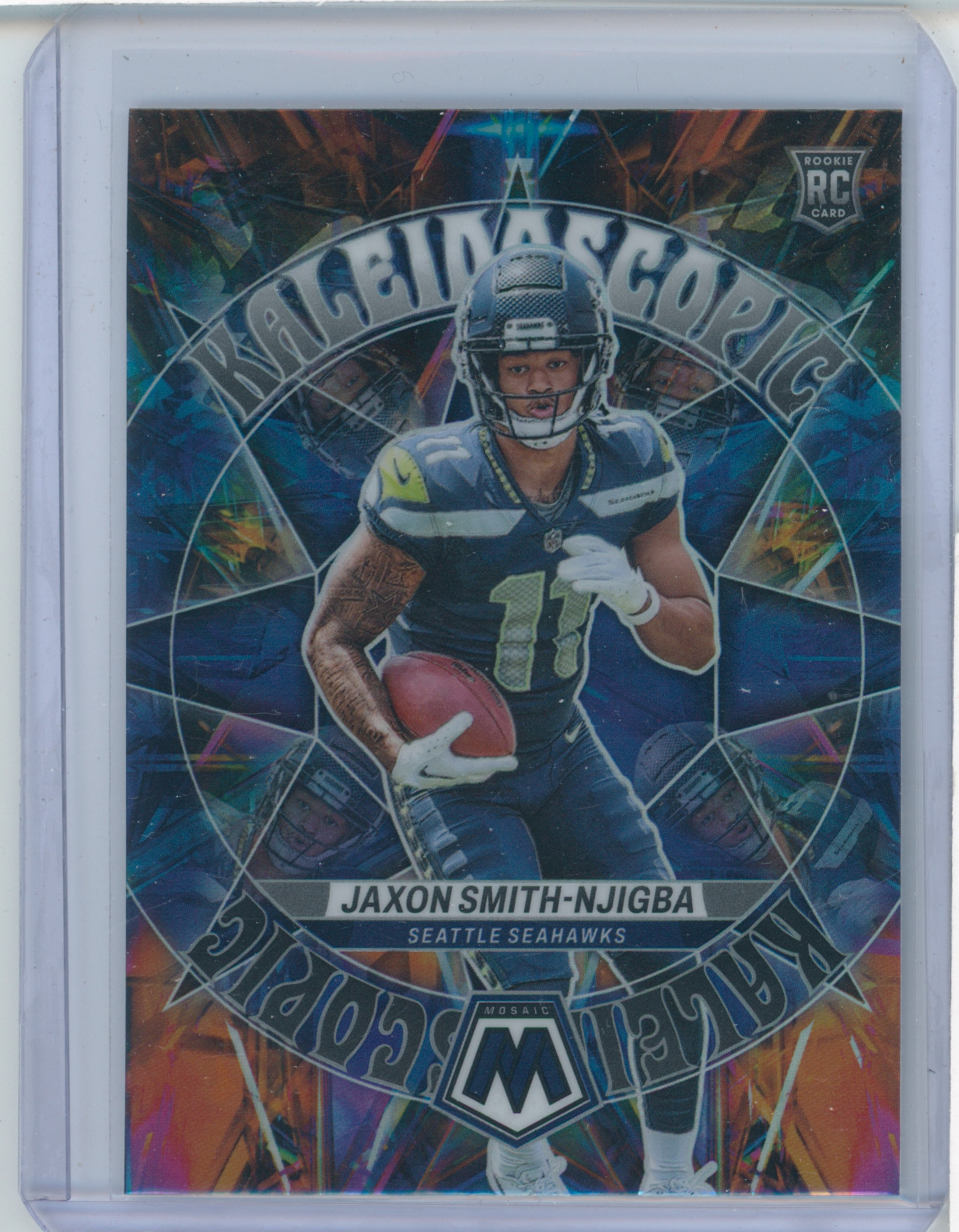 2023 Mosaic Jaxon Smith-Njigba Kaleidoscopic RC Rookie #KA-17 Seahawks