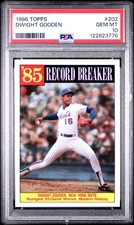 1986 TOPPS #202 DWIGHT GOODEN PSA 10