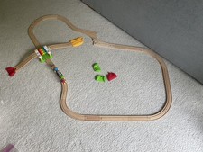 BRIO Wooden Railway Train Set Rainbow Bridge Lift Bridge Tracks Engine Cars Lot