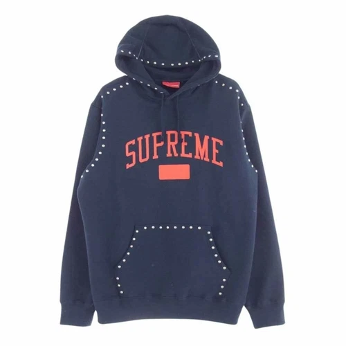 Sweat à capuche clouté Supreme 18aw bleu marine M occasion LIFE 0
