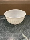 Vintage Anchor Hocking Fire King Sculpted Swirl Serving Mixing Bowl White 9 Inch