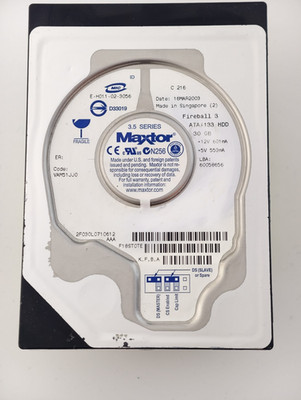 3.5 Series Maxtor Fireball 3 ATA 133 HDD 30 GB 5400 rpm VAM51JJ0