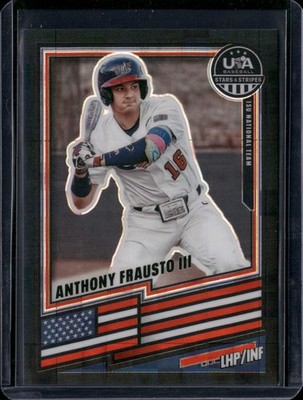 2026 Stars & Stripes Prizm USA #7 Anthony Frausto III Box Set Black Pandora 1/1