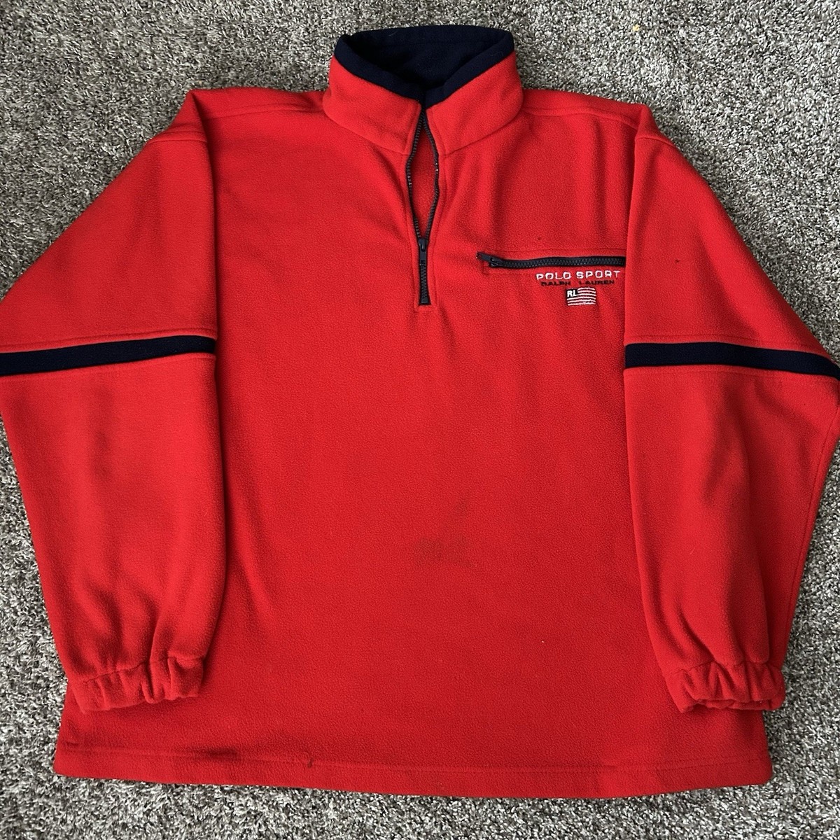 Vintage Polo Sport Ralph Lauren Fleece 1/4 Zip Sweatshirt