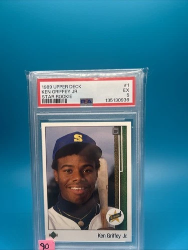 1989 Upper Deck - Star Rookie Ken Griffey Jr #1 (RC) Psa 5