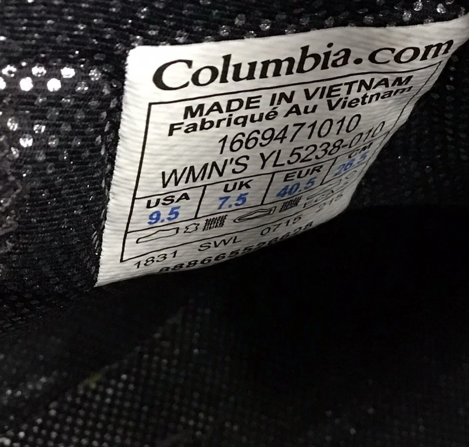 Columbia Omni Heat Booties Womens Size 9.5 Black Shorty Winter Boots Zip Suede - Image 4 of 4