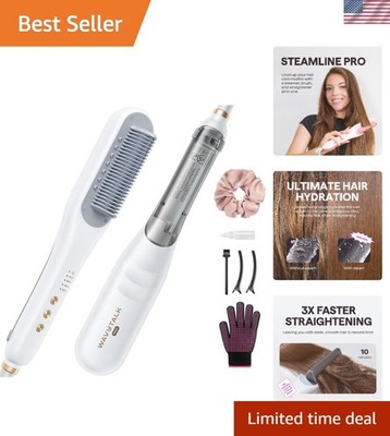 Pro Steam Hair Straightener Brush, Steamline Pro in Straightening  Brush,
