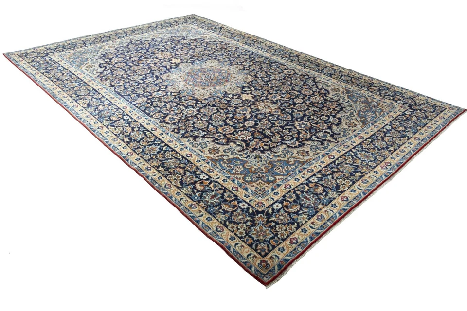 Perserteppich Isfahan 431 x 288 cm  Orientteppich Top Zustand - Dunkelblau - Bild 3 von 4