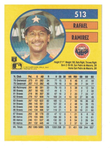fleer baseball karten 1991 - Bild 99 von 141