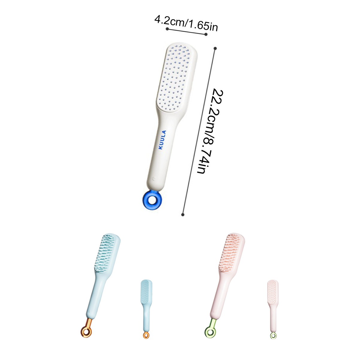 Self-Cleaning Anti-Static Massage Comb Scalable Rotate Lifting Clean Hair  Brush. | eBay