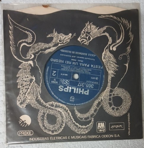 Jair Rodrigues Vinyl 7" Festa Para um Rei Negro 1971 Rare Import Mono 365.317 - Picture 5 of 5