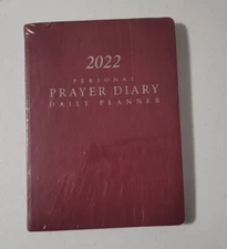 2022 Personal Prayer Diary and Daily Planner - NEW IN PACKAGE / SEALED Maroon