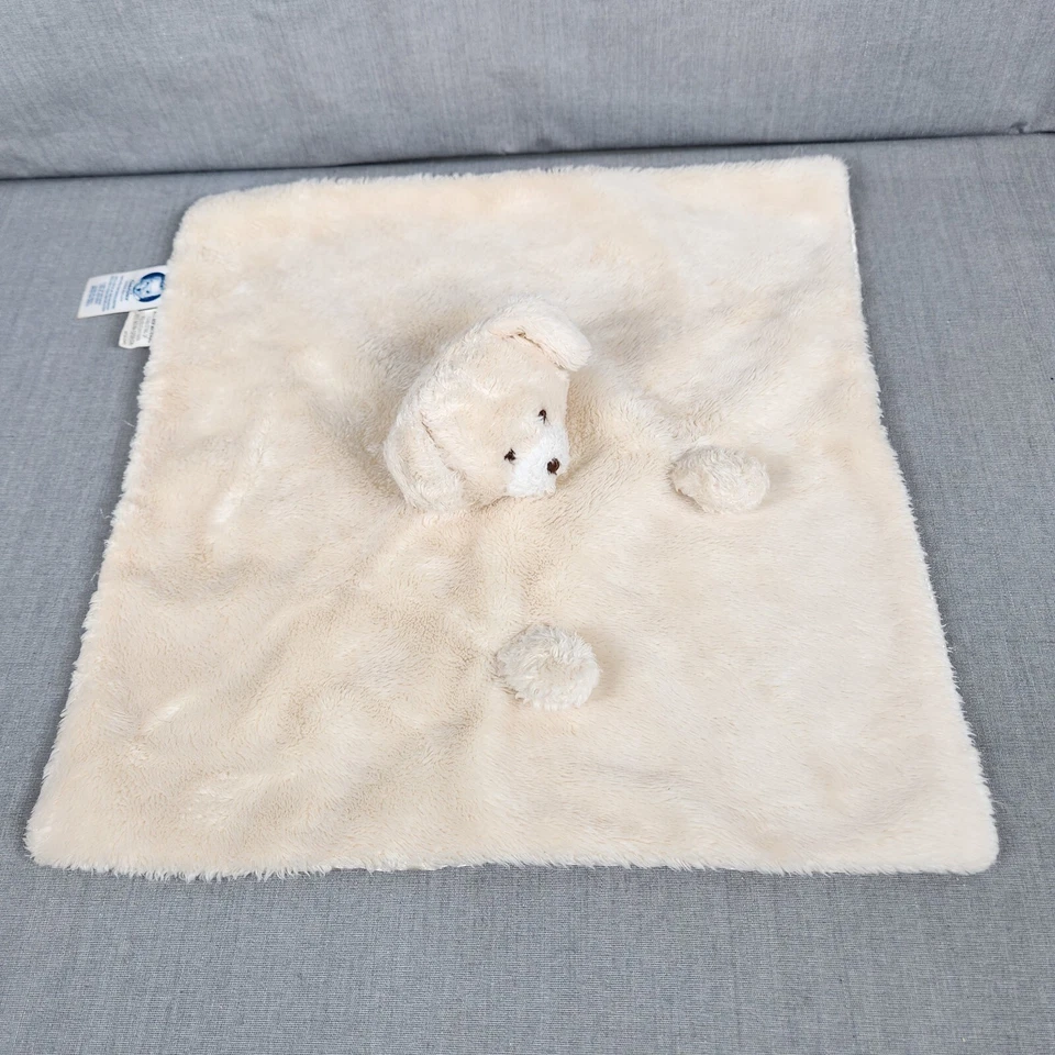 Gerber Cachorro Perro Lovey Crema Peluche Patas Satén Bebé Manta de Seguridad 12" Foto 2 de 4