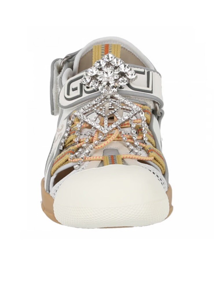 Gucci Womens Mesh Fabric Tinsel Sport Sandals SZ 38 eBay