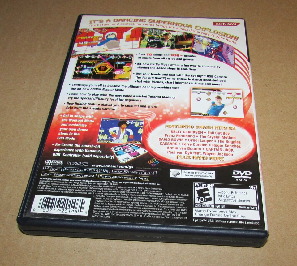 Dance Dance Revolution SuperNova for Playstation 2 PS2 Complete Fast Shipping - Image 2 of 2