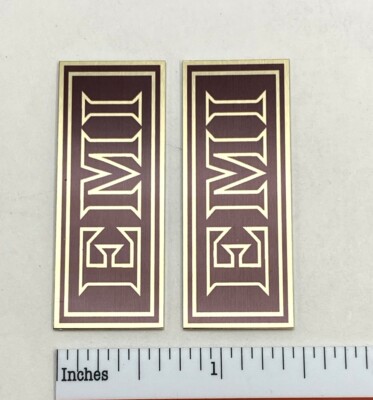 Eminence Speaker Grill Badge Logo Emblem Pair Custom Made Aluminum