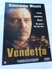 VENDETTA 1999 CHRISTOPHER WALKEN  POSTER Video Shop VINTAGE 42x59.4cm