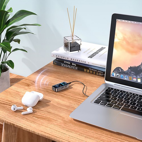 Bluetooth 5.4 Audio Muzyka Odbiornik bezprzewodowy AUX 3,5 mm Domowy adapter samochodowy - Zdjęcie 5 z 17