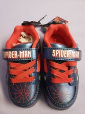 Boys Size 7 Spiderman Avengers Marvel Comics Super Hero Light Up Shoes Sneaker