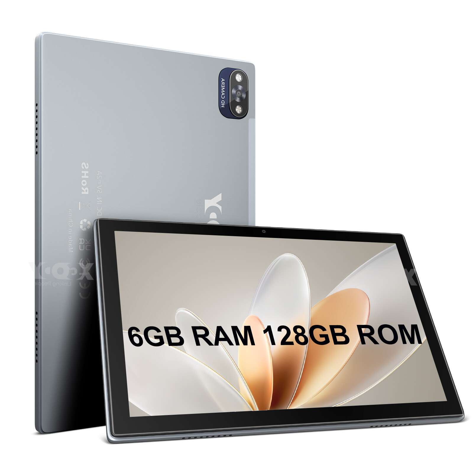 10-inch Android 12 Tablet with 6GB+128GB Storage, FHD Display, and Quad-Core Processor