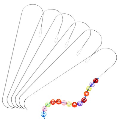  6 Pcs Beading Spinner Needles Stringer Curved Rice Threader 6pcs