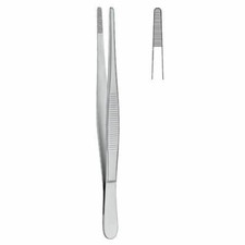 24 DRESSING Forceps, 5.1/2", Standard Pattern, Straight, Serrated Tips
