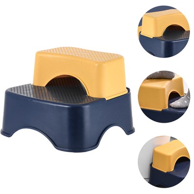  Footstool Baby Bath Seat Toilet Footrest Stepping for Toddlers