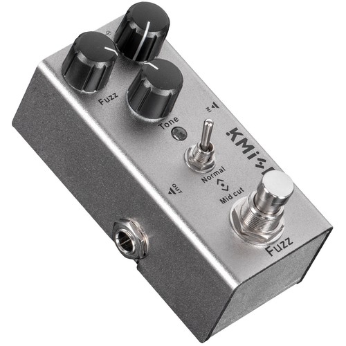 Pedal de efectos para guitarra eléctrica Kmise FUZZ DC 9V mini fase única verdadero