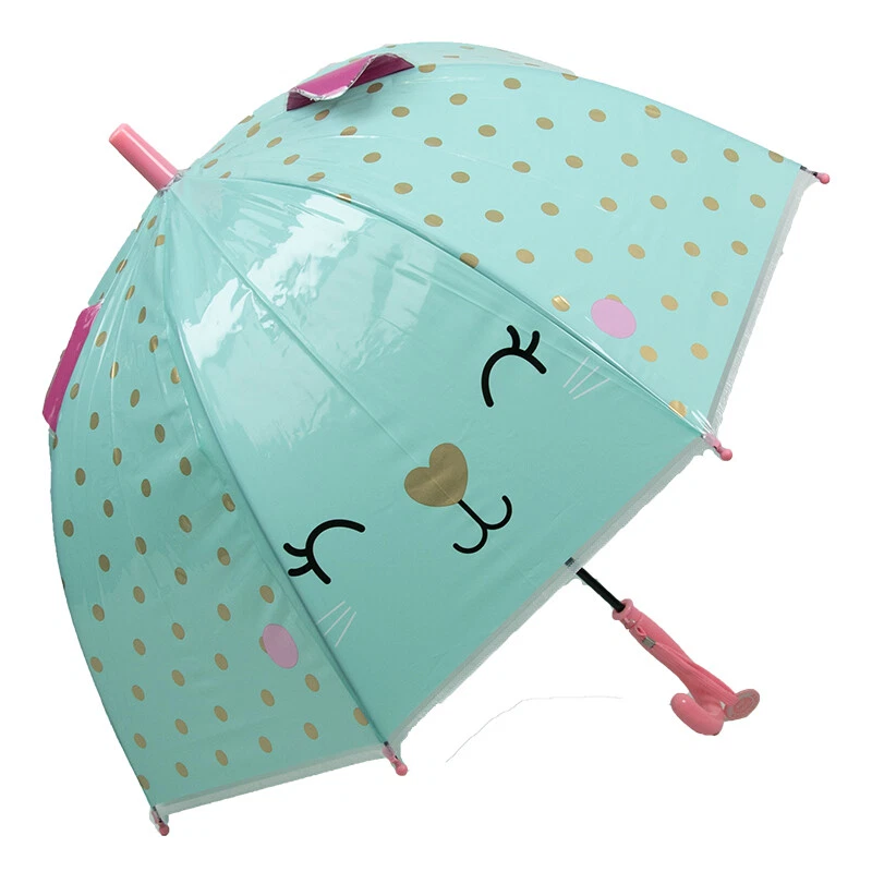 RST UMBRELLA Kinderschirm | Regenschirm | Namenschild am Griff | Ø 69 cm | Cat | Rossa/Mint
