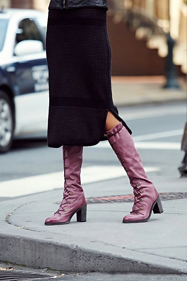 Tall hotsell purple boots