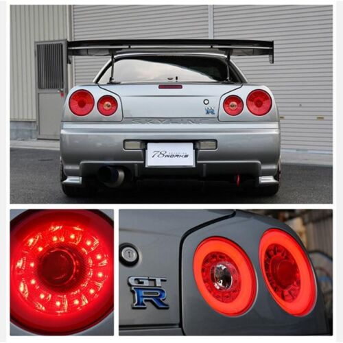78 Works Fiber Ring V2 LED Taillights for Nissan Skyline R34 GTR GTT tail lamps - Picture 4 of 23