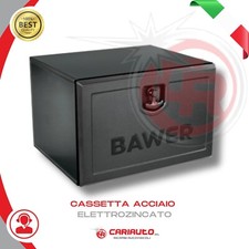 Cassetta Acciaio Elettrozincato Verniciato Nero Porta Attrezzi Camion Autocarro