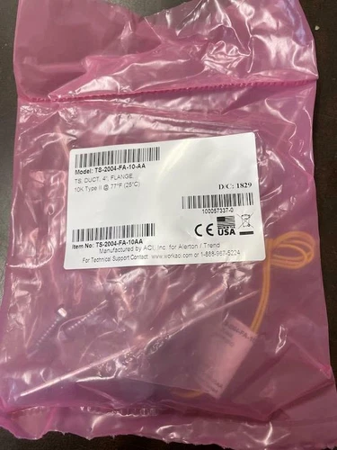 ALERTON TS-2004-FA-10-AA DUCT TEMPERATURE SENSOR 4" FLANGE 10K TYPE II