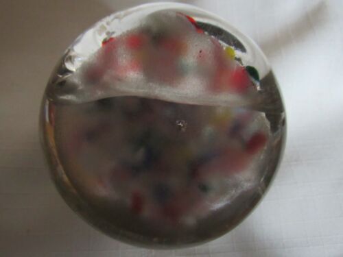 VTG CONEY ISLAND GLASS PAPERWEIGHT 2.25" - Picture 5 of 5