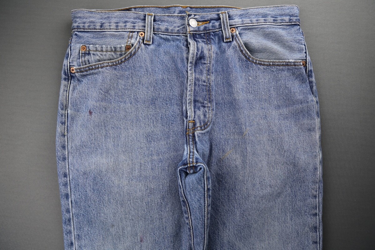 Vintage 2005 Men's Levi's Button Fly 501 Jeans Straight Sz 34x30