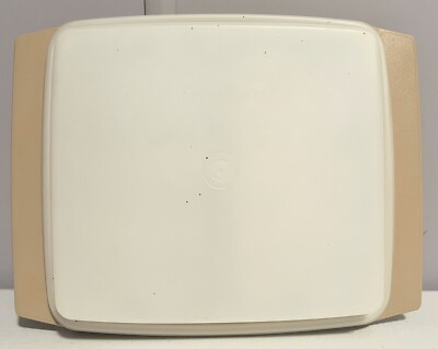 Vintage Tupperware Deviled Egg Keeper Carrier Tray Container Almond 723 USA