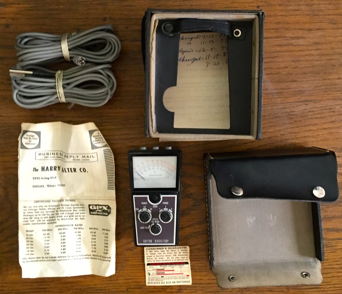 Vintage Used Dayton Model 5X669 Quick Temp-Meter