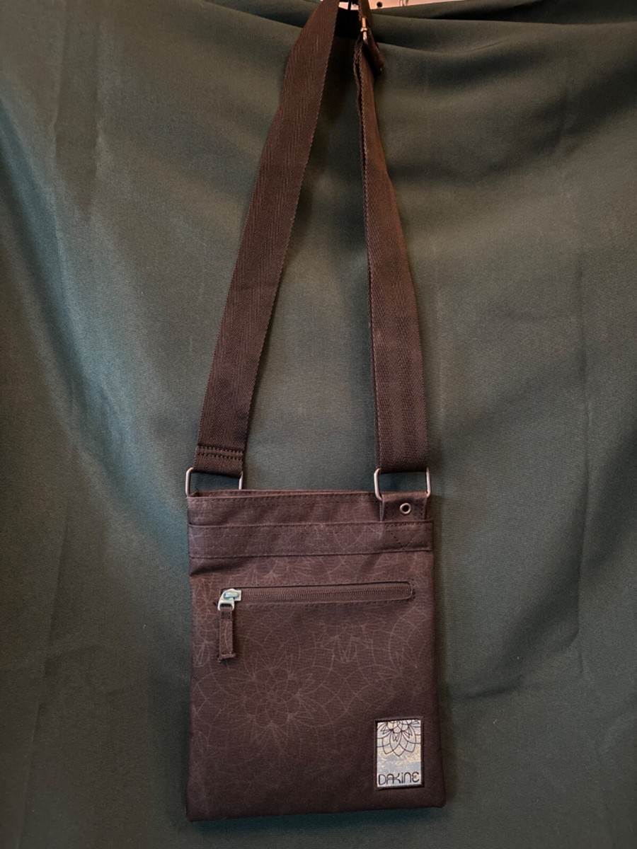 Dakine Jive Crossbody Shoulder Travel Bag Black Patterned With