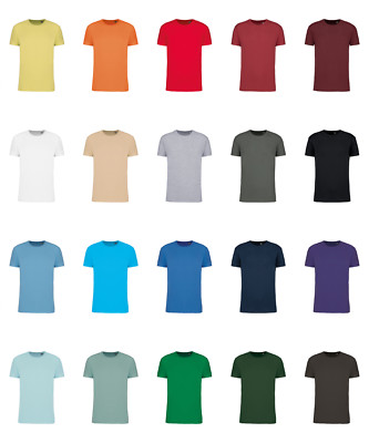Lotto Stock 10 20 50 100 Magliette T-shirt Organiche 100% Cotone Biologico  | eBay