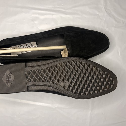 NIB - Capezio Lites Black Suede Slip On Loafer Flats Women's Size 8 Frenchy - Picture 5 of 9