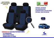 Coprisedili Grande Punto Fiat fodere sedile su misura set blu sedili auto per 