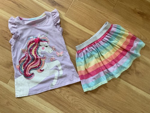ISAAC MIZRAHI Girls 2 Pc Skort Set Size 5/6 - Picture 2 of 2