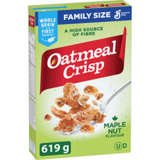 2-Pack General Mills Oatmeal Crisp Breakfast Cereal, Maple Nut, Family Size, Hig