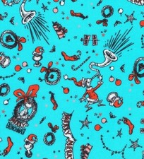 New Dr.Suess, How The Grinch Stole Christmas Fabric 1 yd BTY So Cute Fast Ship